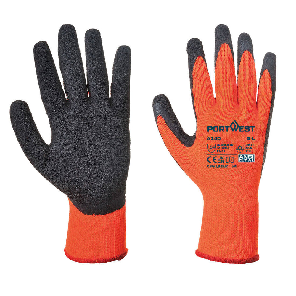 Manusa Thermal Grip - Portocaliu/Negru