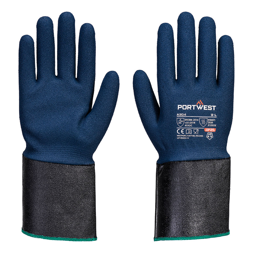 Nitrotough Grip Glove - Gri/Albastru