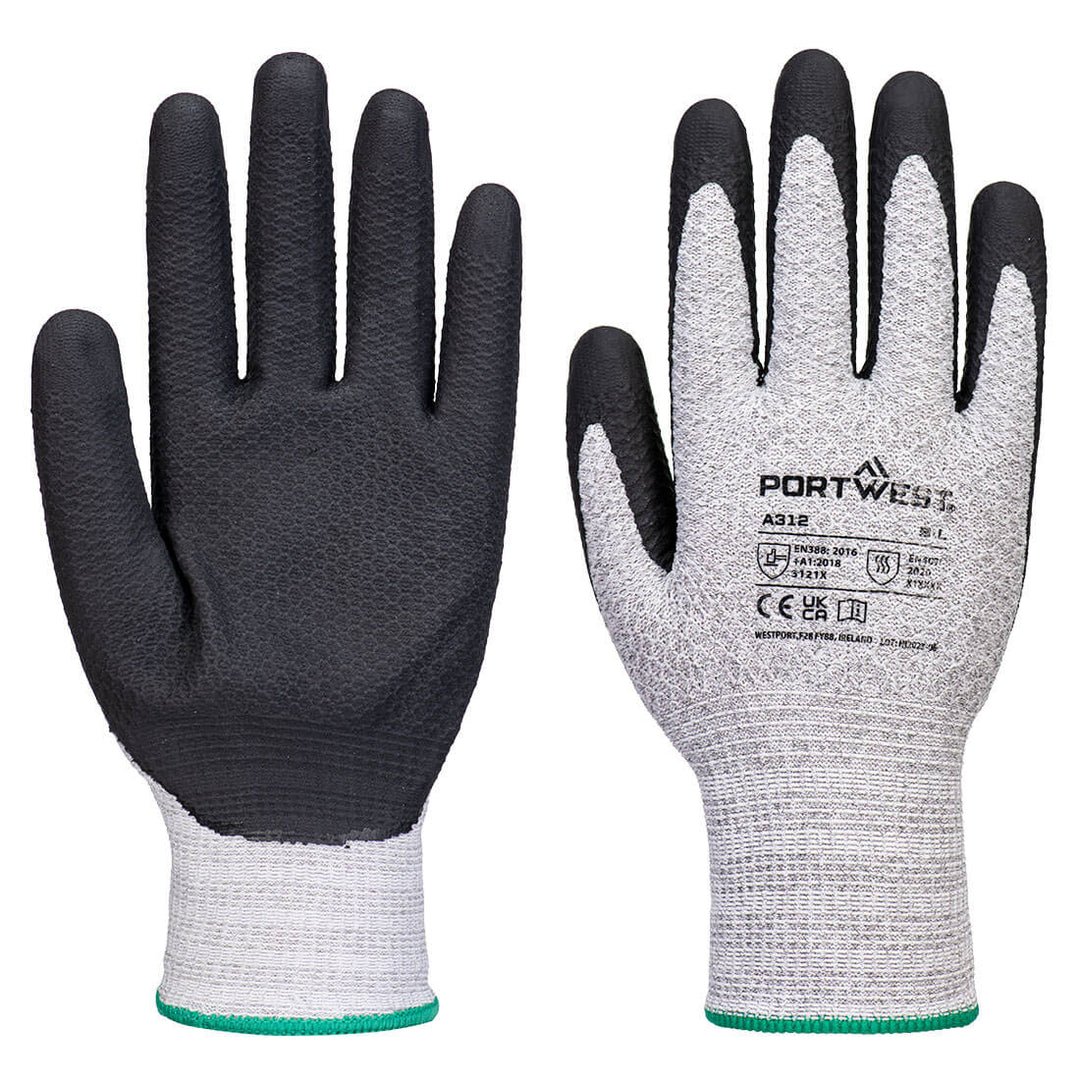 Manusi Nitril Diamond Knit Grip 13 (Pk12) - Gri/Negru