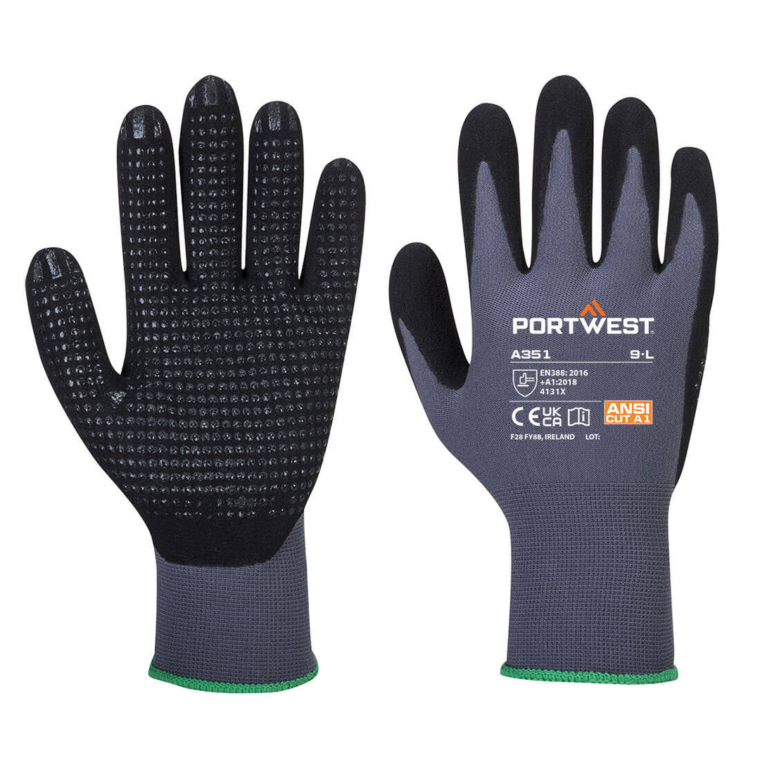 Manusi DermiFlex Ultra Plus - Gri/Negru