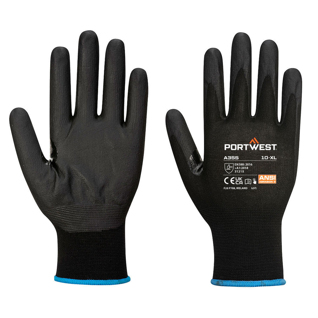 LR12 Manusi Touchscreen PU Pachet 12 - Negru