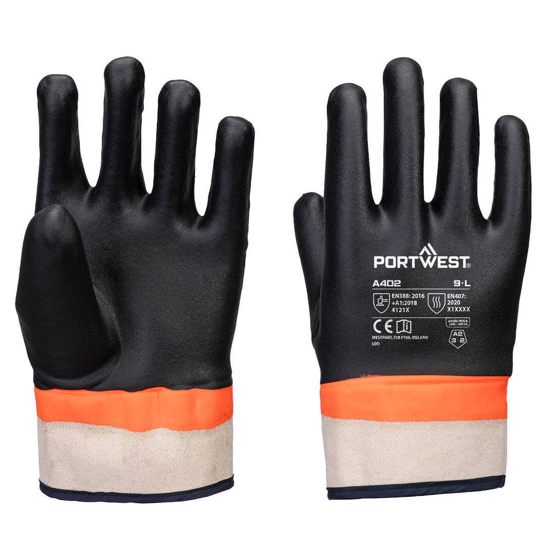 Grip PVC Double-Dipped Sandy - Negru/Portocaliu