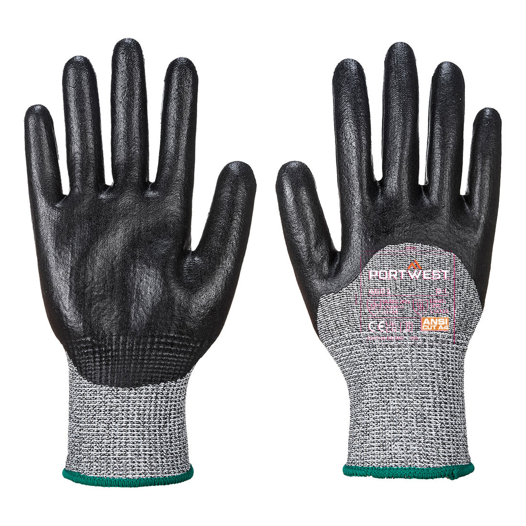 Manusi Cut  3/4 Nitrile Foam - Negru