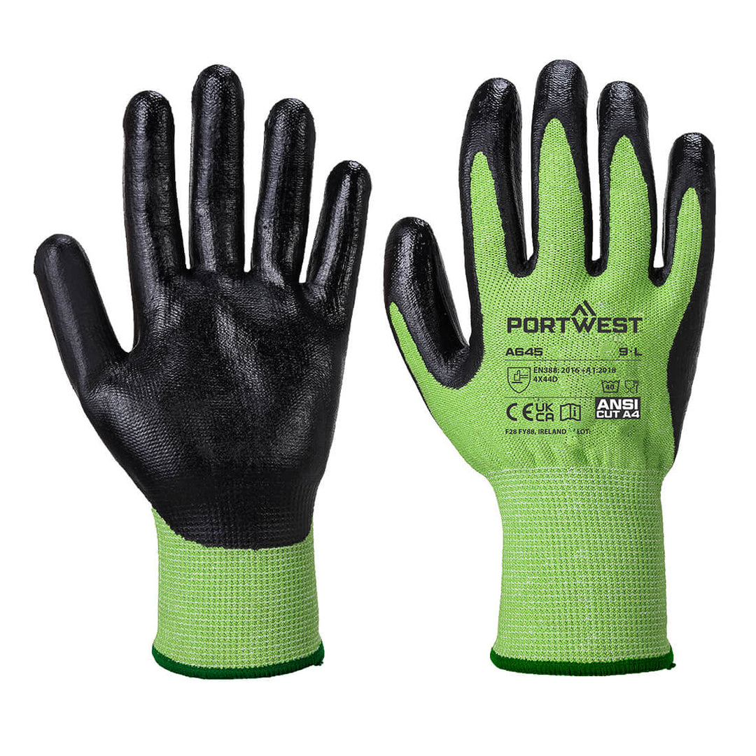 Green Cut- Nitrile Foam - Verde/negru