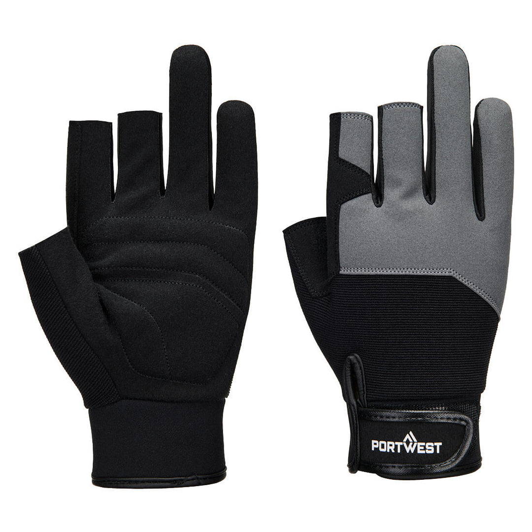 Mechanic 251 Fingerless Glove - Negru