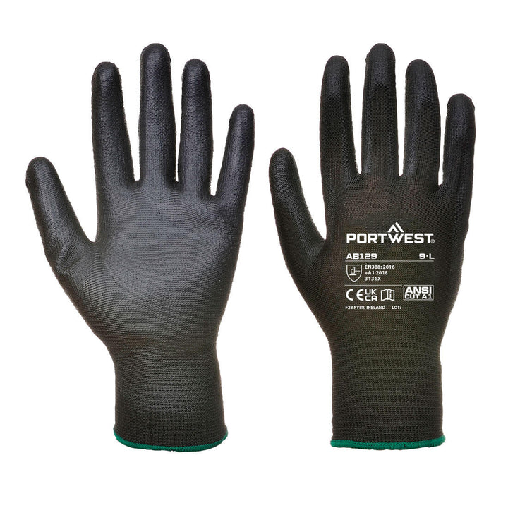 Manusi PU Palm ( 288 Perechi) - Negru