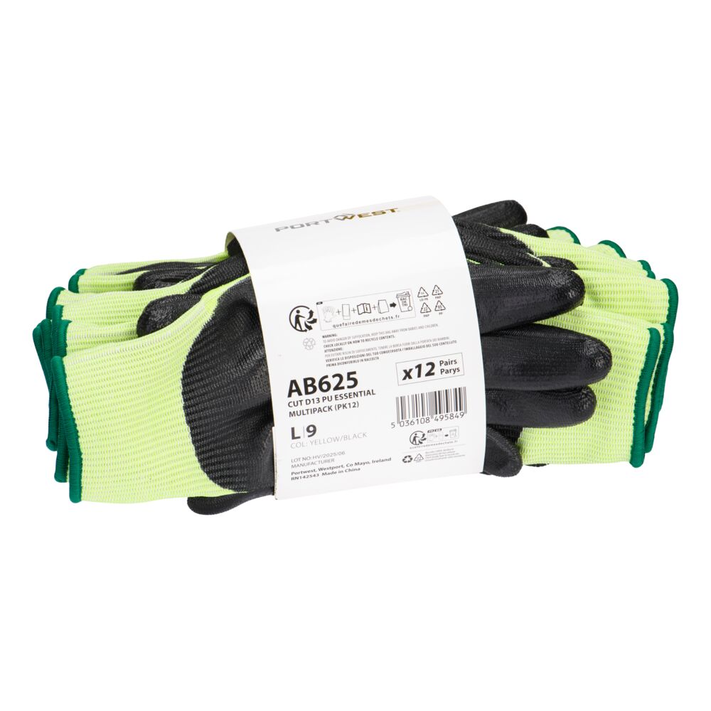 Cut D 13 PU Essential multipack (Pk12) - Galben/Negru