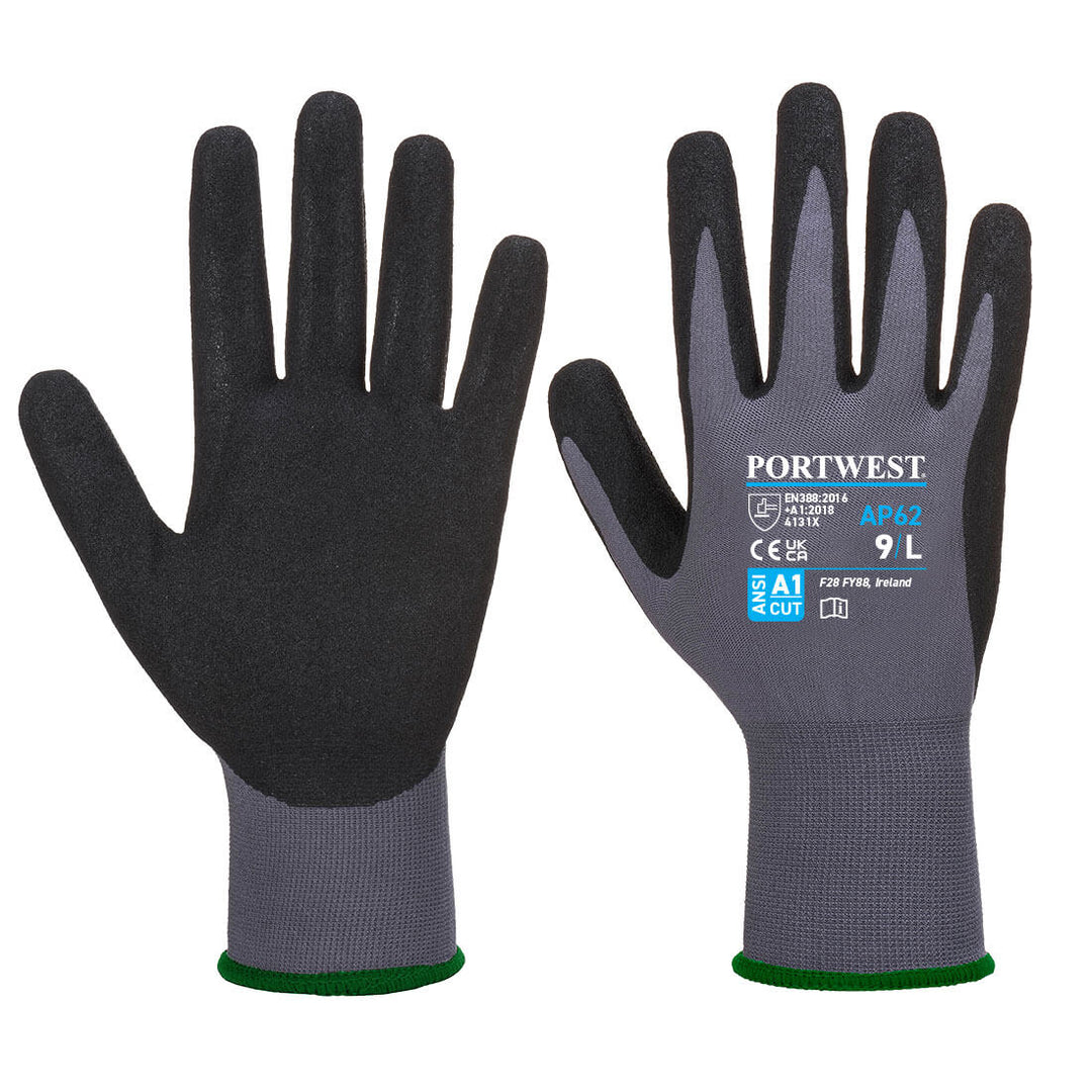 Manusi Dermiflex Aqua - Gri/Negru