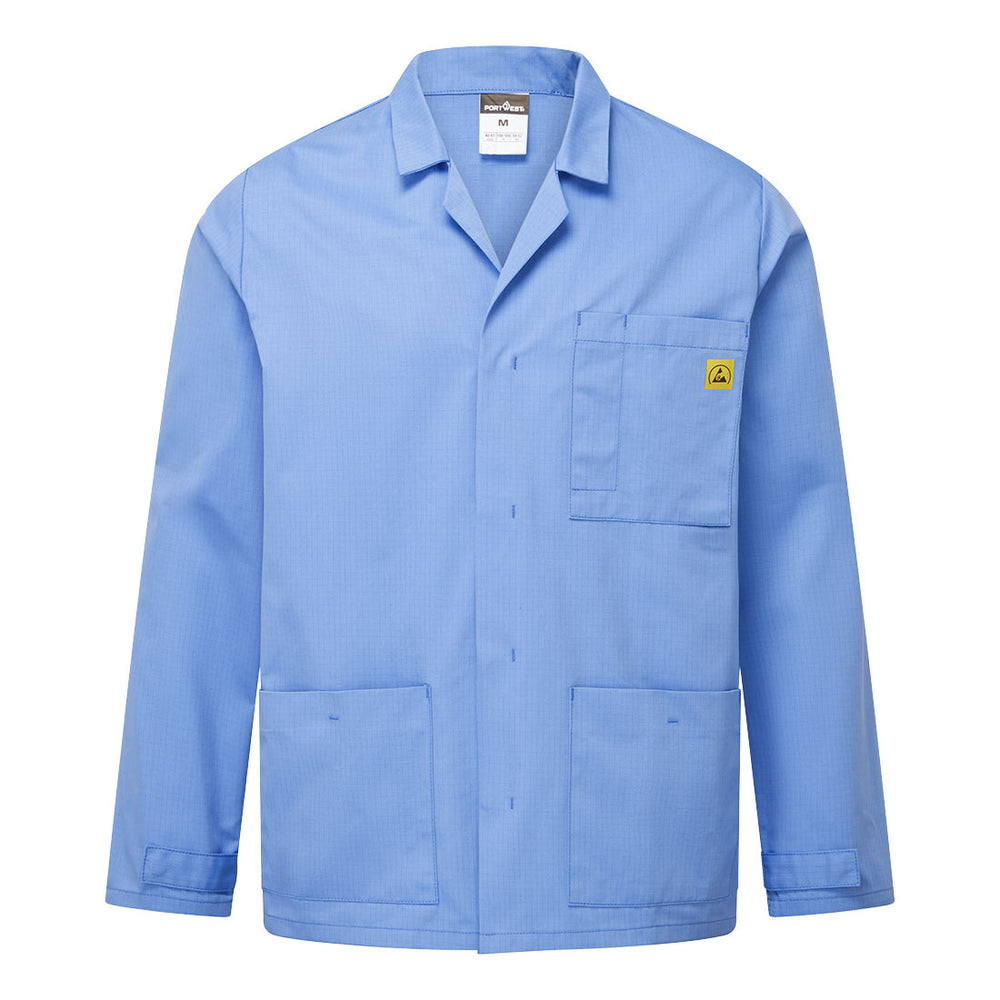 Jachetă de laborator anti-statică ESD - Hamilton Blue