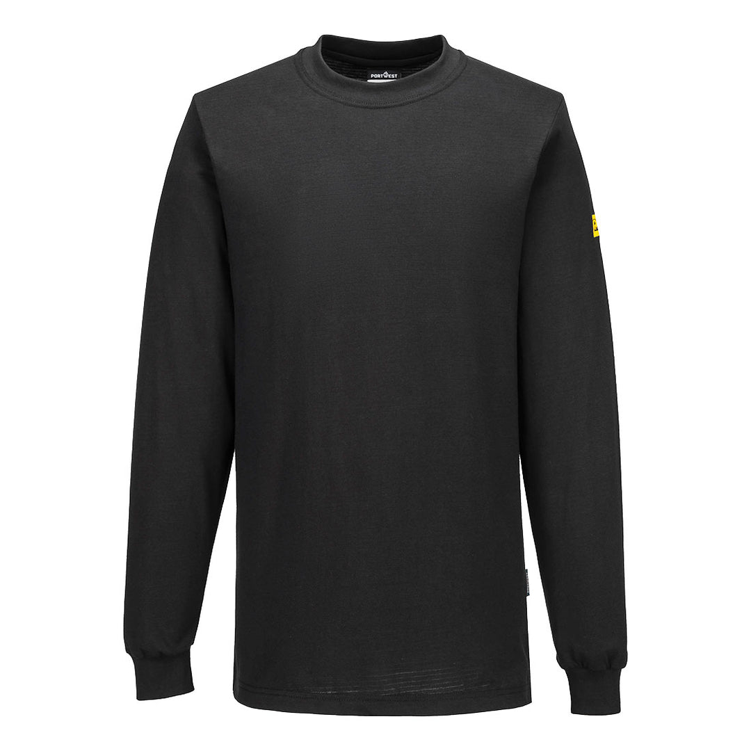 Tricou Anti-static ESD cu mânecă lungă - Negru