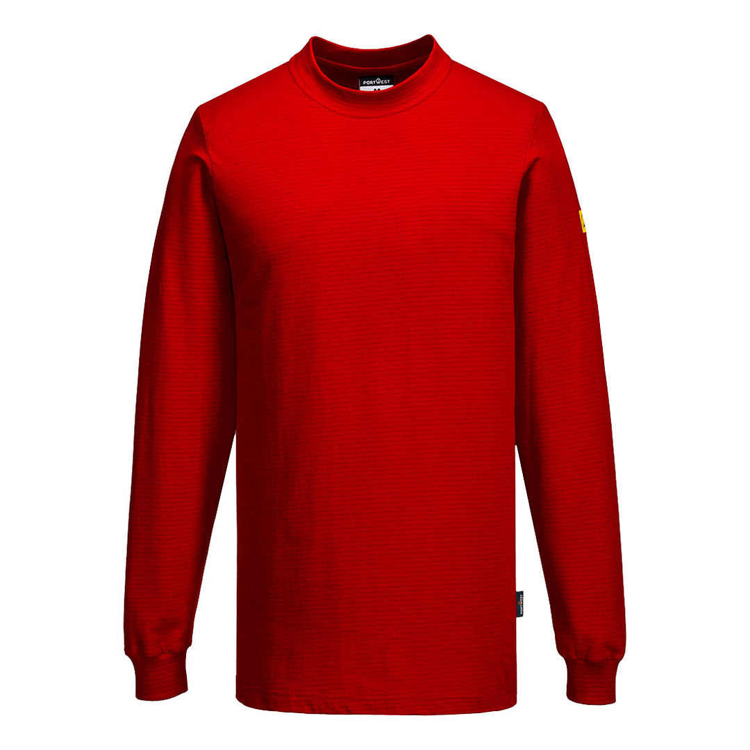 Tricou Anti-static ESD cu mânecă lungă - Deep Red