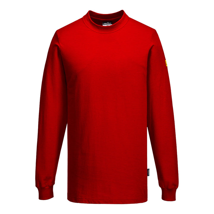Tricou Anti-static ESD cu mânecă lungă - Deep Red