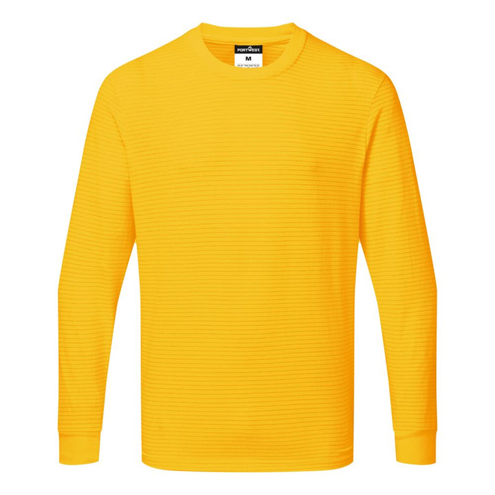 Tricou Anti-static ESD cu mânecă lungă - Galben închis