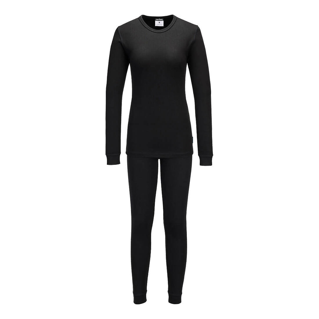 Womens Thermal Base Layer Set - Negru