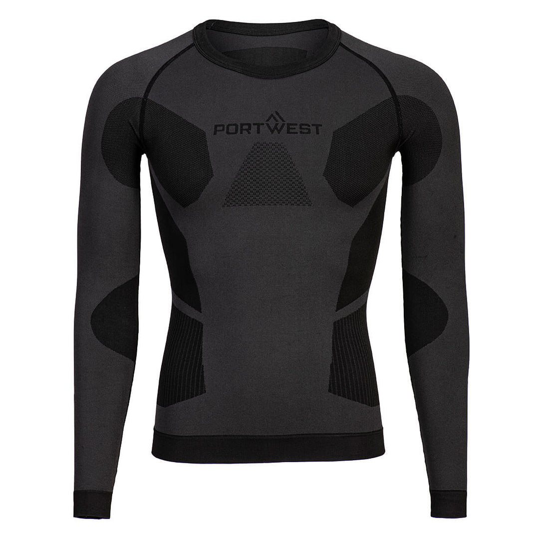 Colanți Dynamic Air Baselayer Top - Gri Carbune