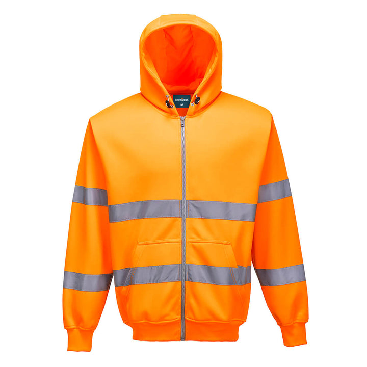 Hanorac Hi-Vis cu Fermoar Frontal - Portocaliu