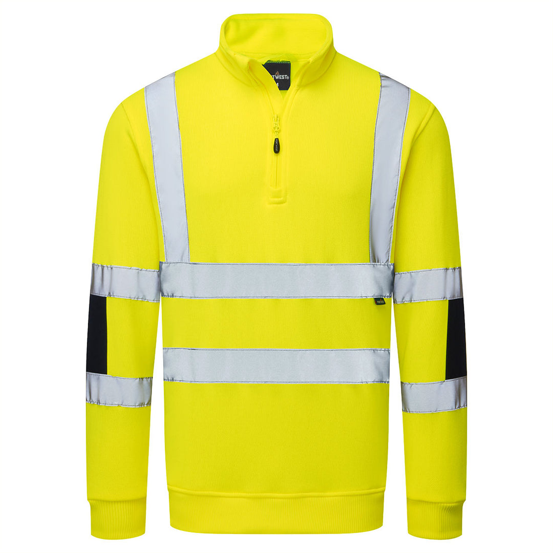 Hi-Vis Knit  1/2Zip Sweatshirt - Galben
