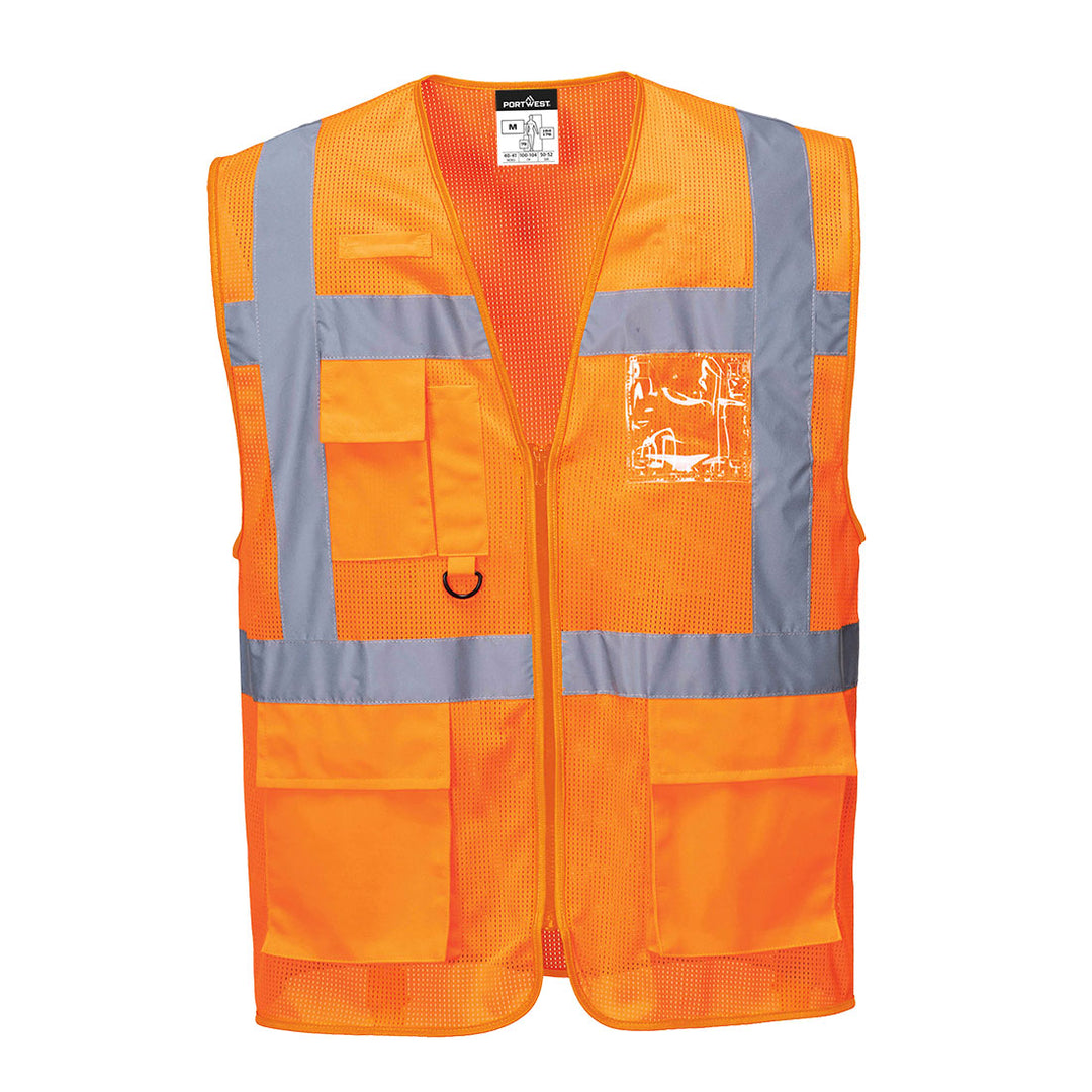 Vesta Athens Hi-Vis Mesh Executive Vest - Portocaliu