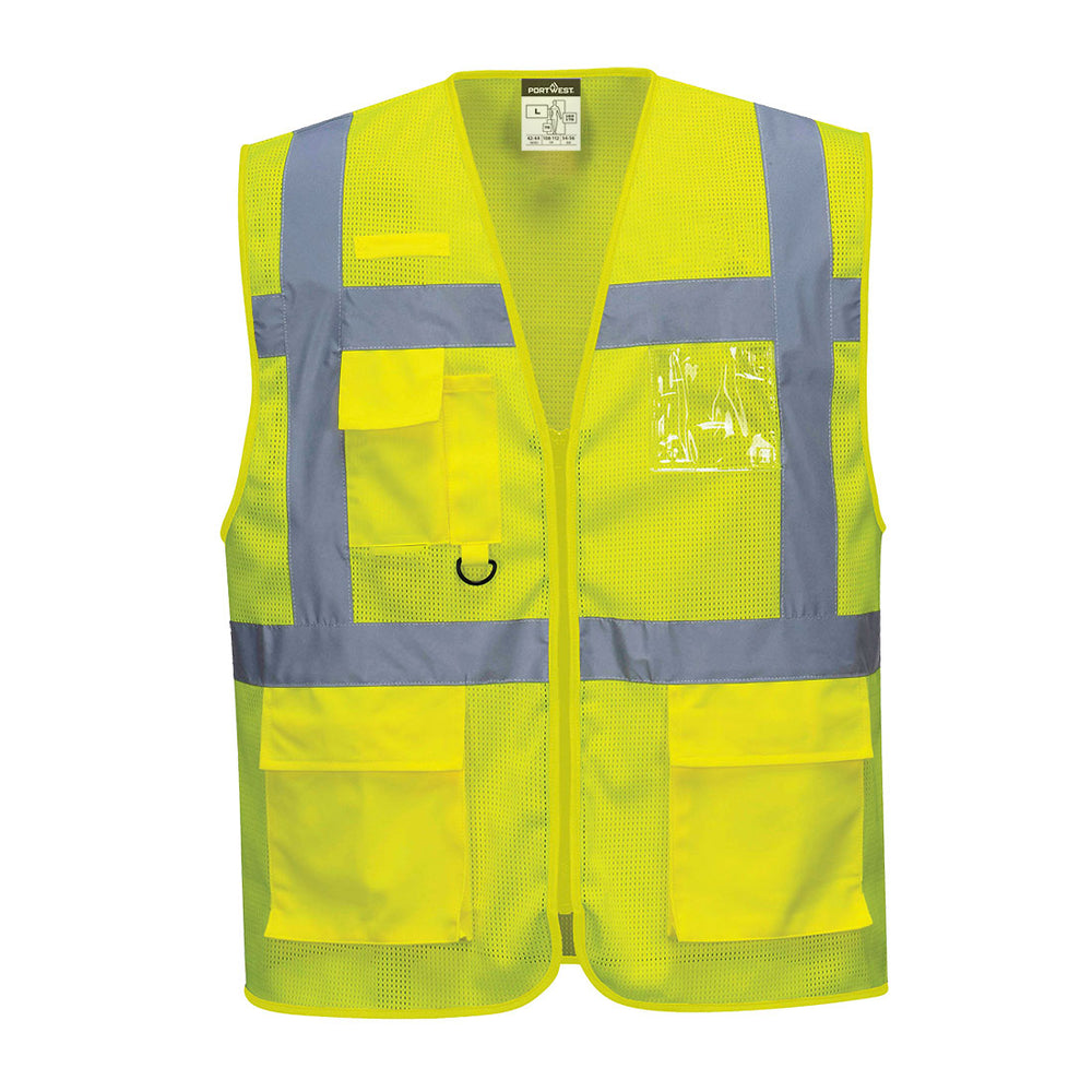 Vesta Athens Hi-Vis Mesh Executive Vest - Galben