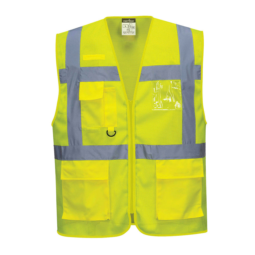 Vesta Athens Hi-Vis Mesh Executive Vest - Galben
