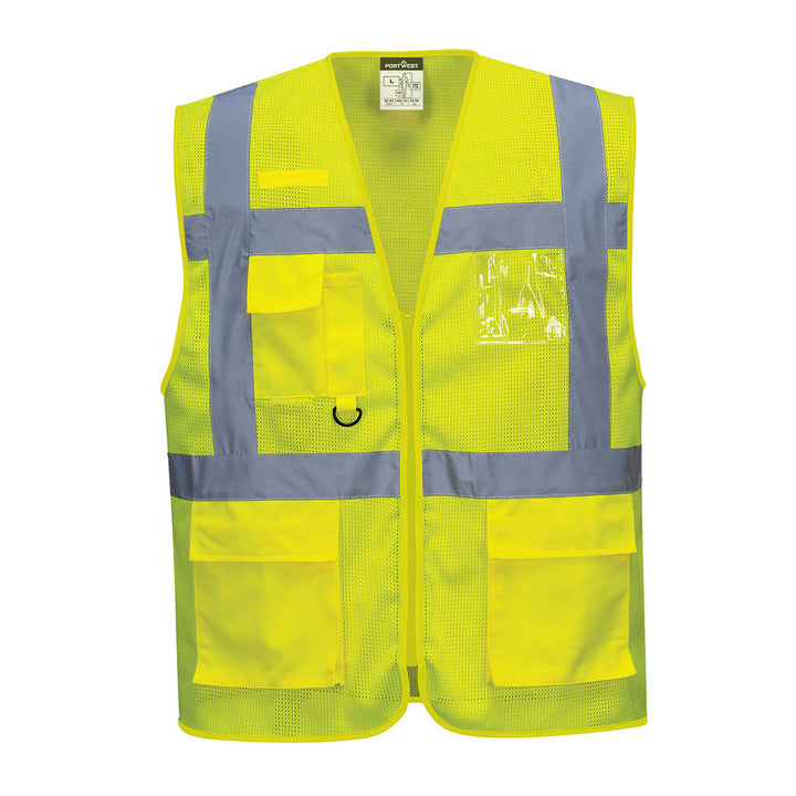 Vesta Athens Hi-Vis Mesh Executive Vest - Galben