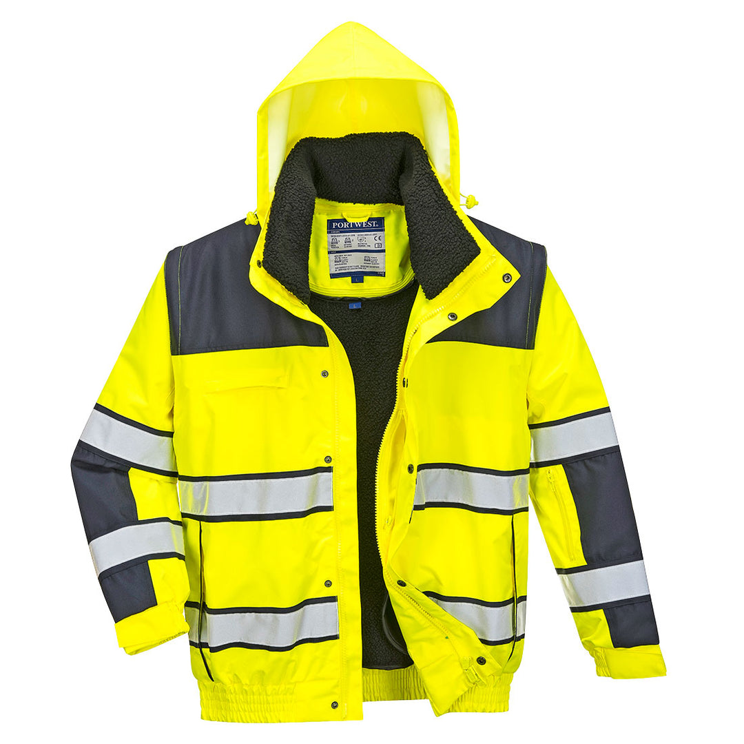 Jacheta Bomber Hi-Vis Classic - Galben/Navy