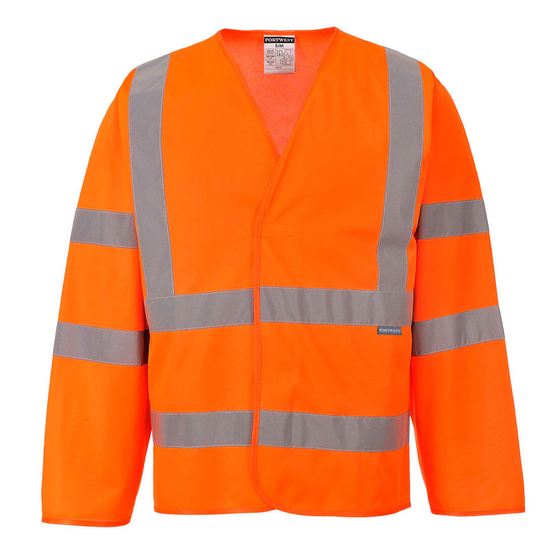 Jachetă Hi-Vis Band and Brace L/S - Portocaliu