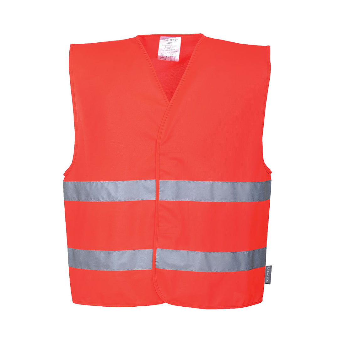 Vesta Hi-Vis Two Band. - Rosu