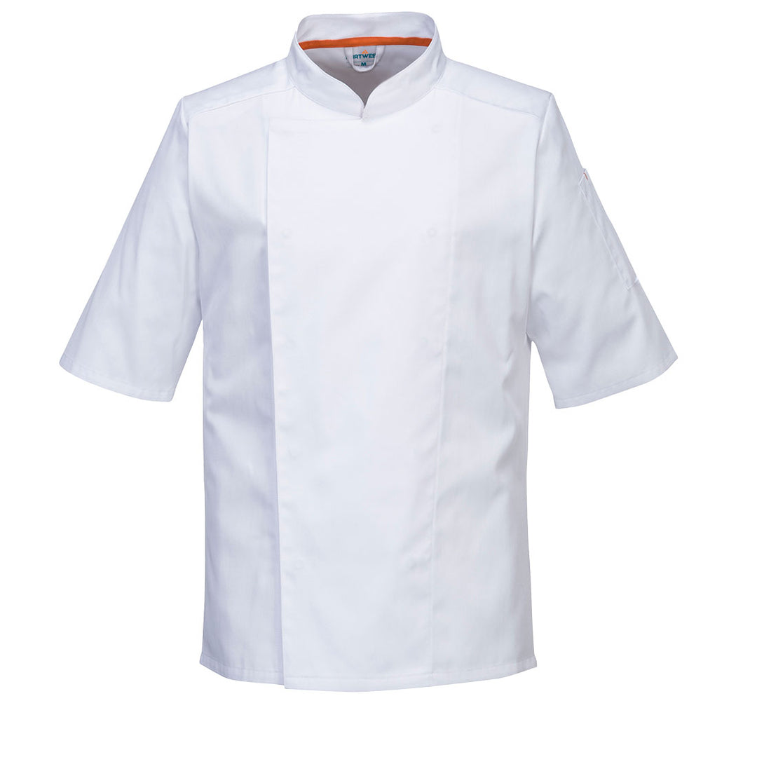 Jacheta Stretch Mesh Air Pro Maneci Scurte - Alb