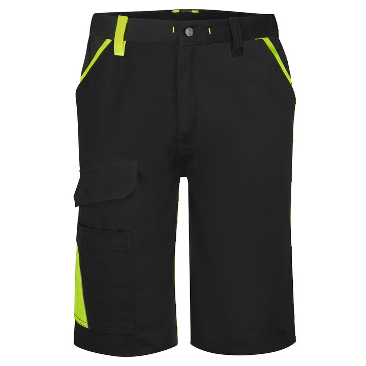 WX1 Pantaloni scurți din bumbac în două tonuri - Negru/Galben