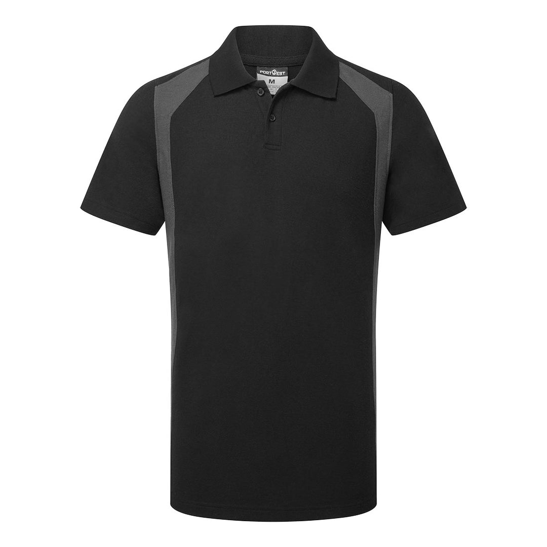 WX2 Tricou Polo S/S - Negru/Gri