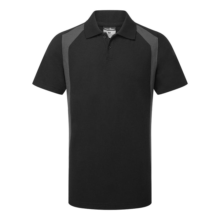 WX2 Tricou Polo S/S - Negru/Gri