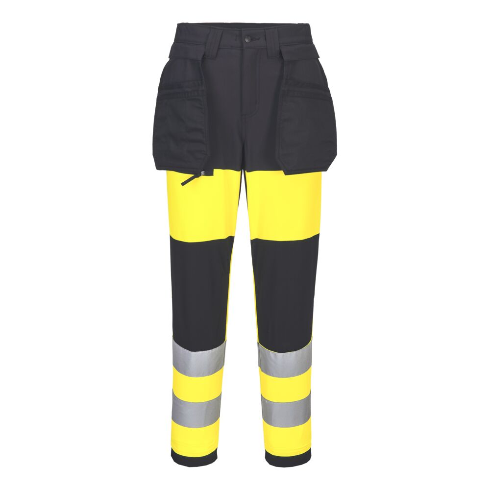 WX2 Pantaloni de serviciu Hi-Vis Lightweight Contrast clasa 1 - Galben/Negru