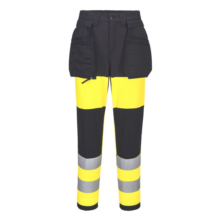 WX2 Pantaloni de serviciu Hi-Vis Lightweight Contrast clasa 1 - Galben/Negru
