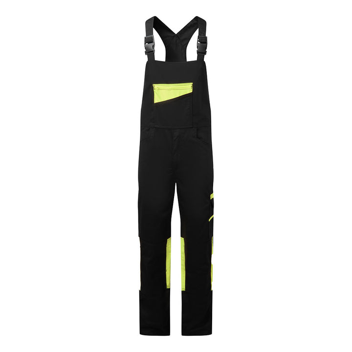 Pantaloni cu pieptar WX2 Eco Stretch - Negru/Galben
