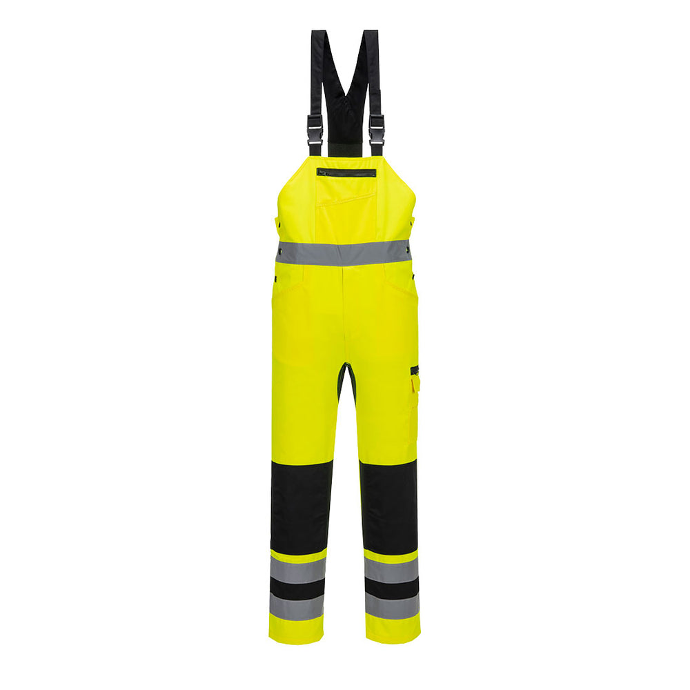 Pantaloni cu pieptar WX2 Eco Stretch - Galben/Negru