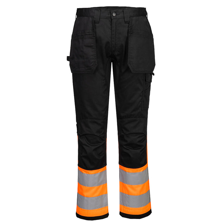 WX2 Eco Class1 Pocket Trousers - Portocaliu/Negru