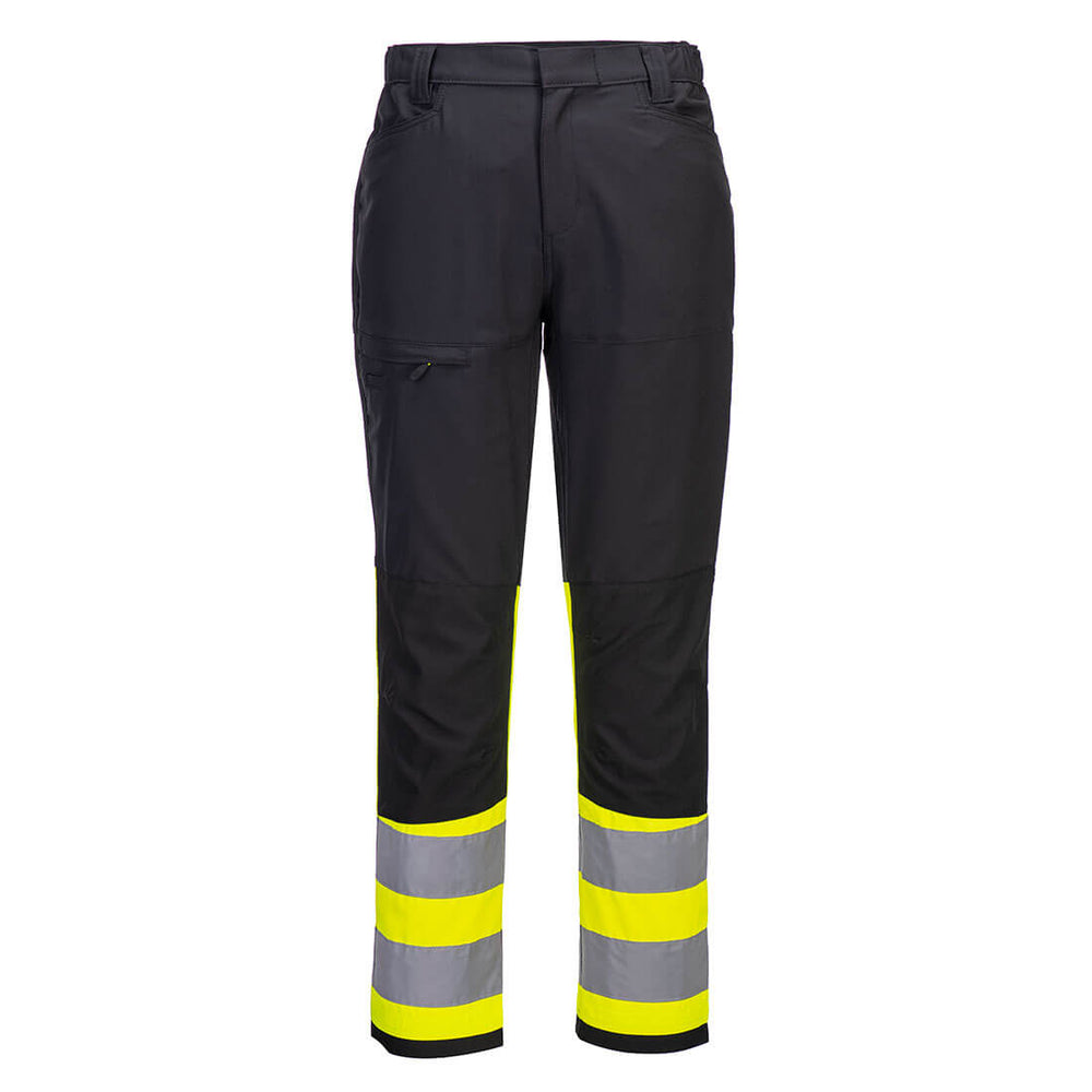 WX2 Pantaloni de serviciu Hi-Vis Lightweight Contrast clasa 1 - Galben/Negru