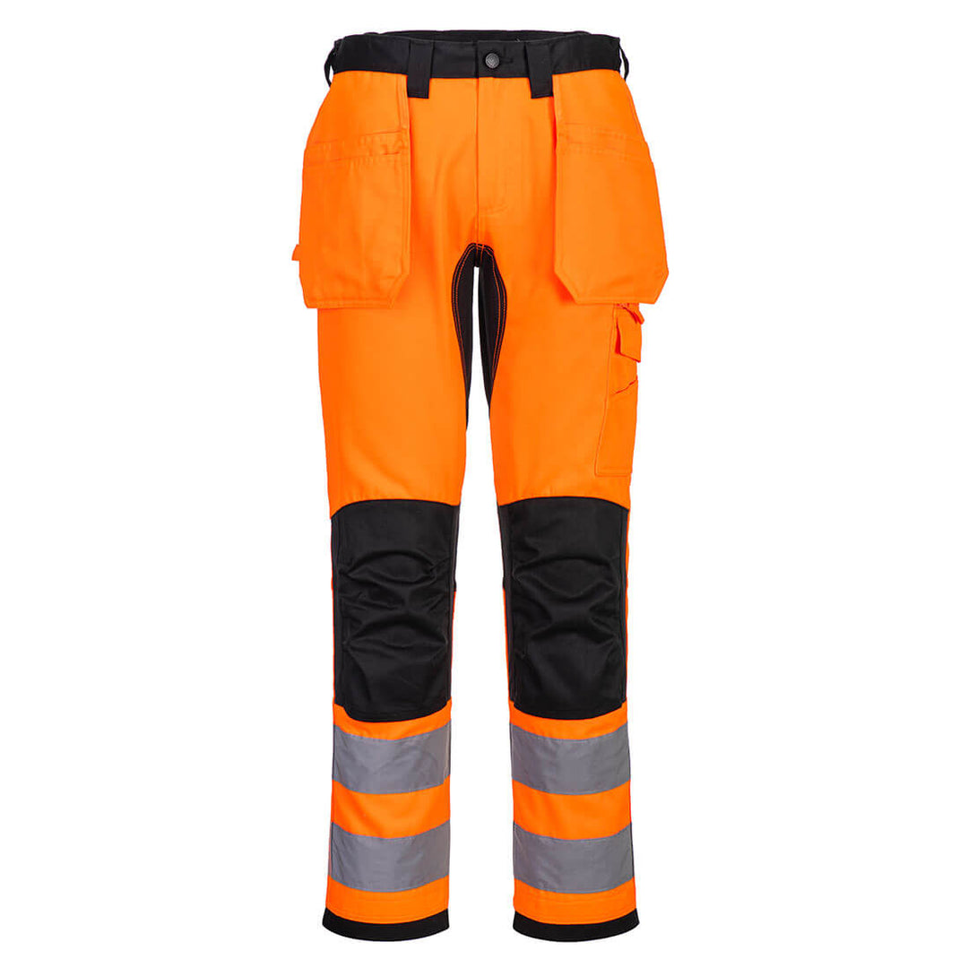 WX2 Pantaloni Stretch Hi-Vis Buzunar Holster - Portocaliu/Negru