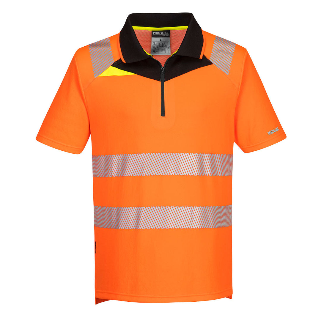 DX4 Tricou Polo S/S - Portocaliu/Negru
