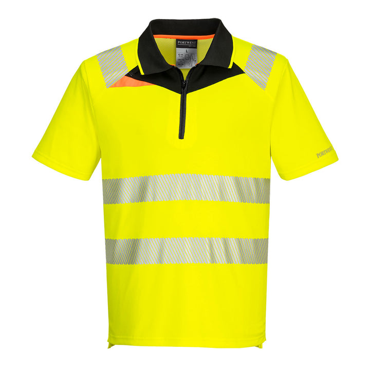 DX4 Tricou Polo S/S - Galben/Negru