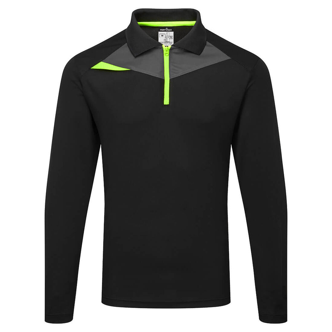 DX4 Polo Shirt L/S - Negru