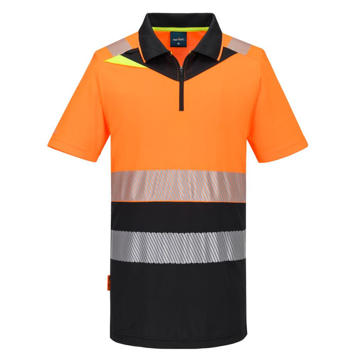 DX4 Tricou Polo S/S - Portocaliu/Negru
