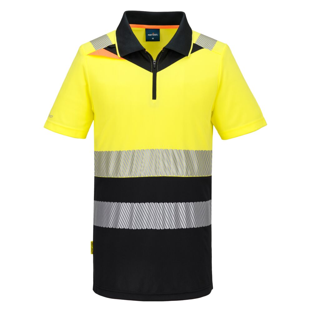 DX4 Tricou Polo S/S - Galben/Negru