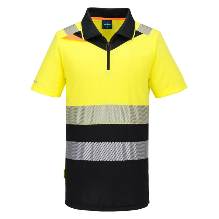 DX4 Tricou Polo S/S - Galben/Negru