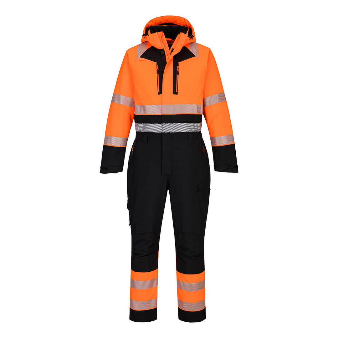 PW3 Combinezon de iarnă Hi-Vis - Portocaliu/Negru
