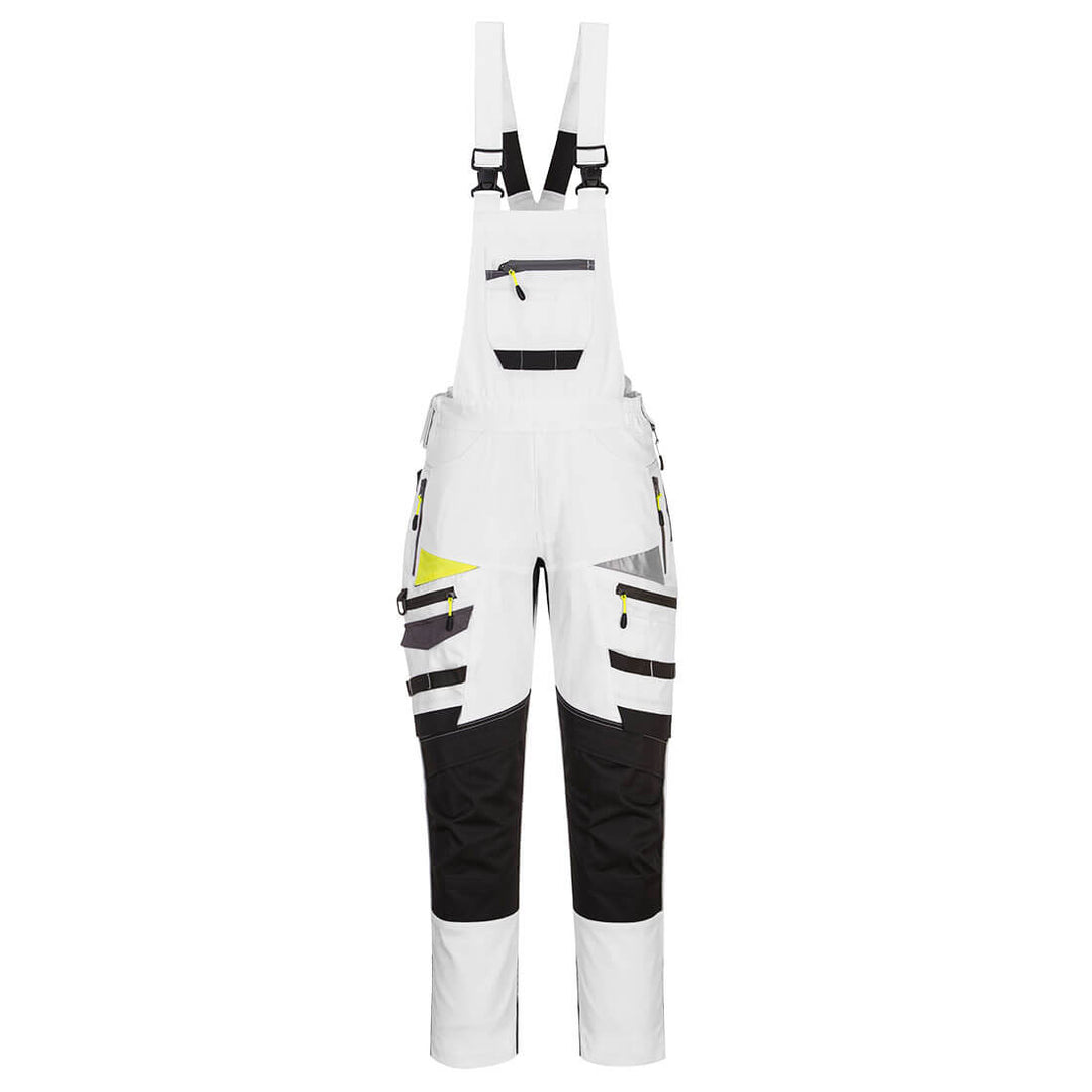 Pantaloni cu pieptar gama DX4 - Alb/Gri