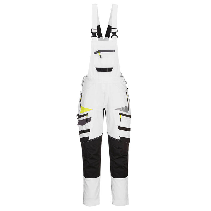 Pantaloni cu pieptar gama DX4 - Alb/Gri