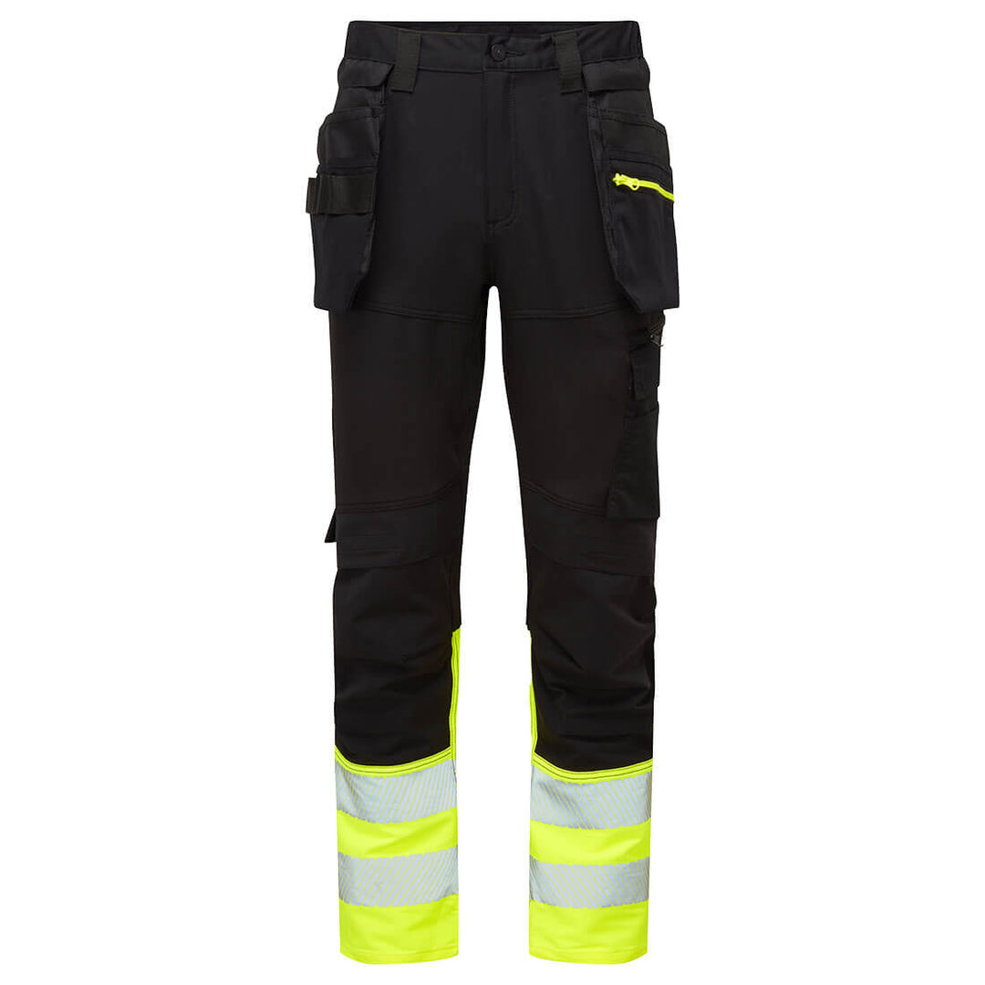 DX4 Hi-Vis Clasa 1 Craft Trousers - Galben/Negru