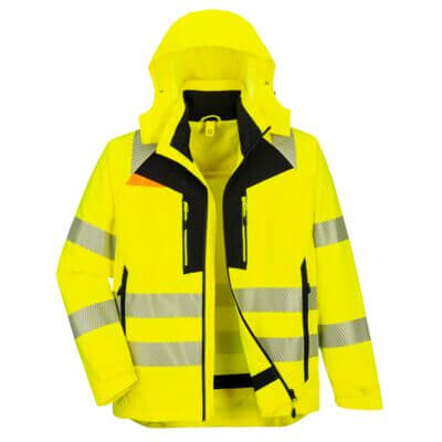 DX4 Hi-Vis 4-in-1 Jacheta - Galben/Negru